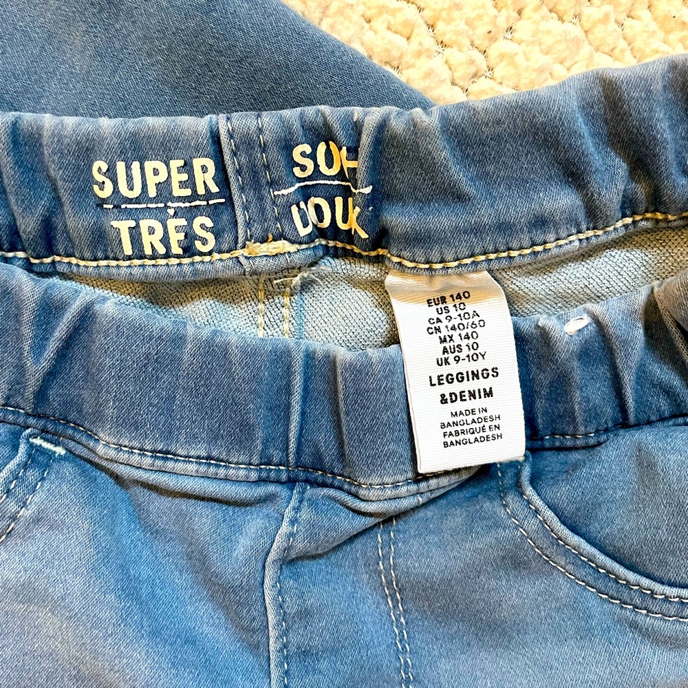 Denim Leggings (girls 10)